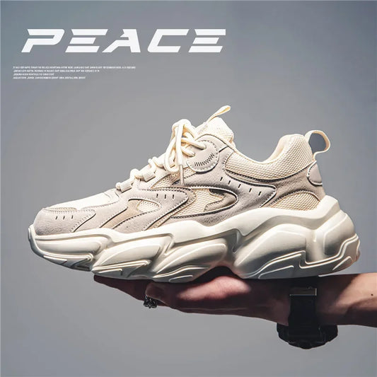 Shoes For Men Chunky Sneakers 2024 Spring Fashion Streetwear Height Increasing Male Casual Sports Fitness Tenis Footwear