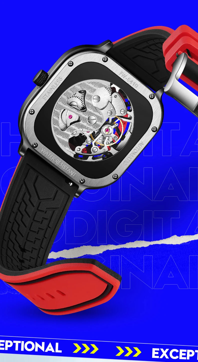 Famous Brand Mark Fairwhale Fashion Luxury Men's Watches Sports Waterproof Automatic Mechanical Wristwatch Boy Reloj Hombre 2023